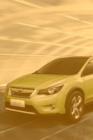 Субару в тоннеле обои