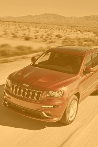 Красный Jeep обои