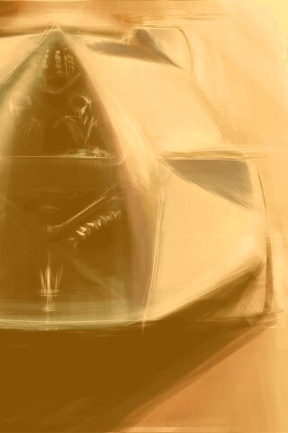 Зарисовка Maserati Birdcage обои