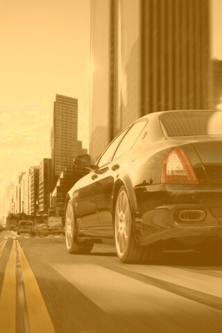 Maserati Quattroporte в городе обои