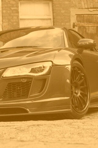 Черная Audi R8 обои