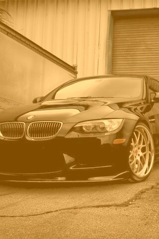 Чёрный БМВ обои