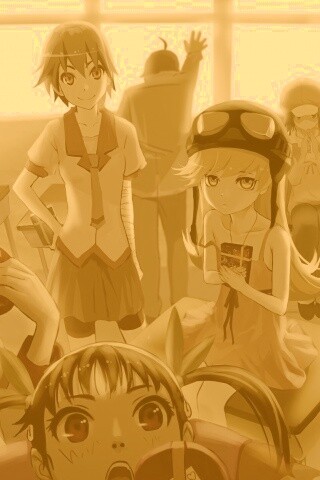 Девушки из Bakemonogatari обои