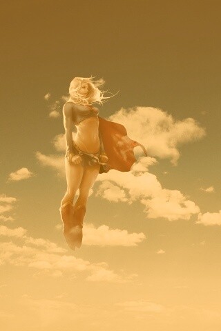 Супердевушка обои