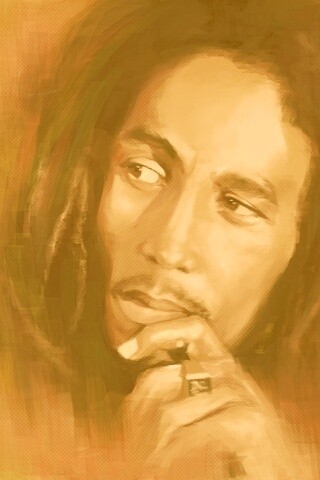 Портет Боба Марли обои