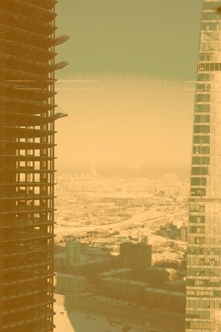 Строительство небоскреба в Москве обои