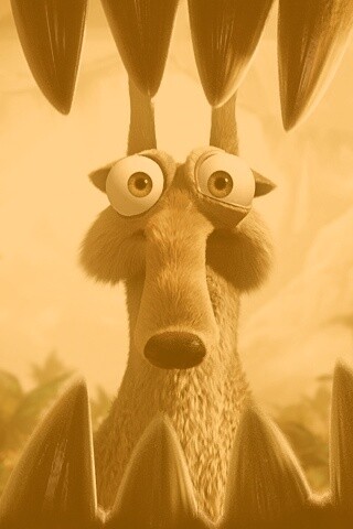 Скрэт и динозавр обои