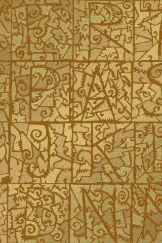 Витражные буквы обои