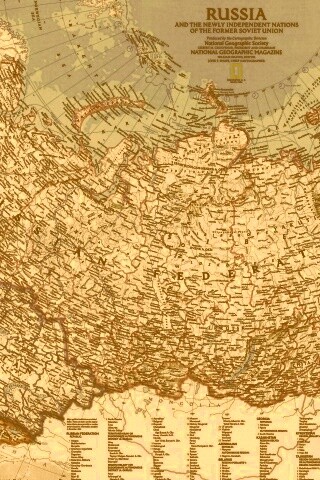 Карта России обои