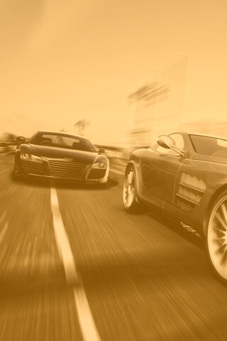 Гонка Ауди и Мерседеса обои