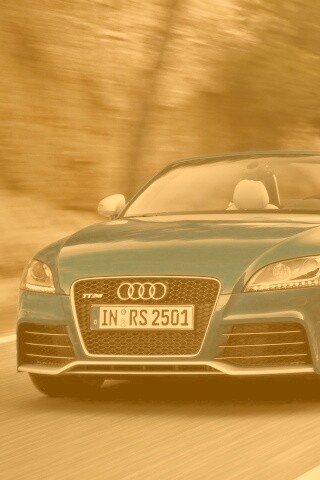 Кабриолет ауди: вид спереди обои