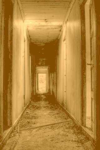 Страшный коридор обои