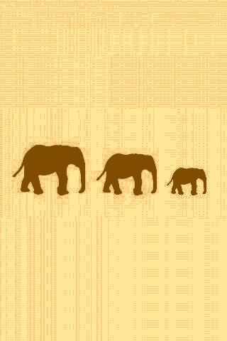 Вереница слонов обои