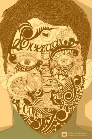 Абстрактное лицо обои