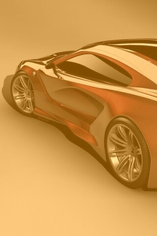 Красный концепт BMW обои