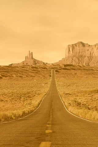 Дорога в пустыне обои