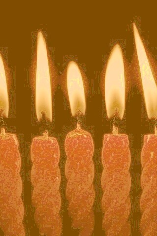 Красные свечи обои