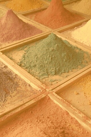 Цветной песко обои