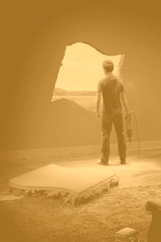 Windows против стен обои