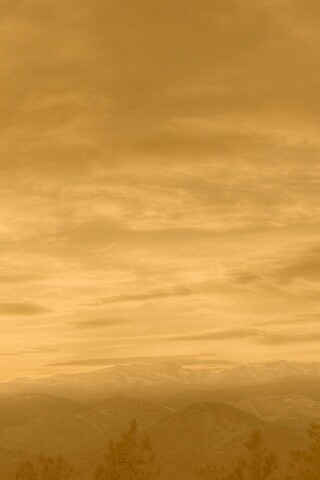 Горный закат обои