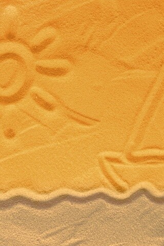 Рисунки на песке обои