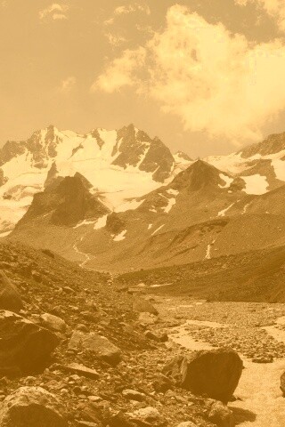 Горный пейзаж обои