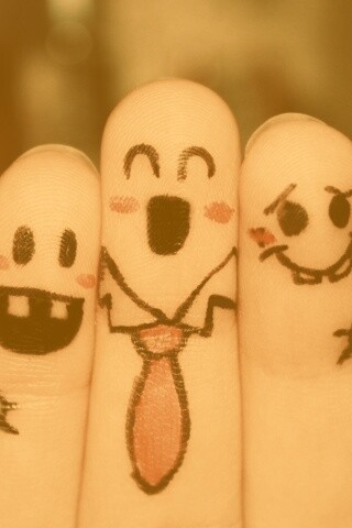 Пальцы-друзья обои