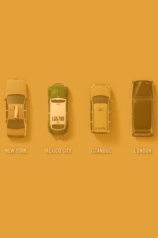 Такси в разных странах мира обои