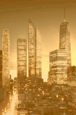 Ночной город обои