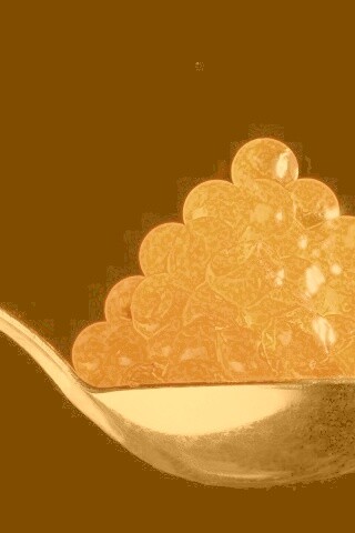 Ложка красной икры обои