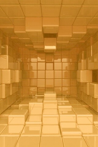 Комната из кубов обои