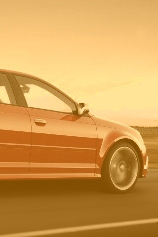 Фотосессия Audi RS3 во время движения обои