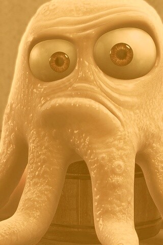 Курящий осьминог обои