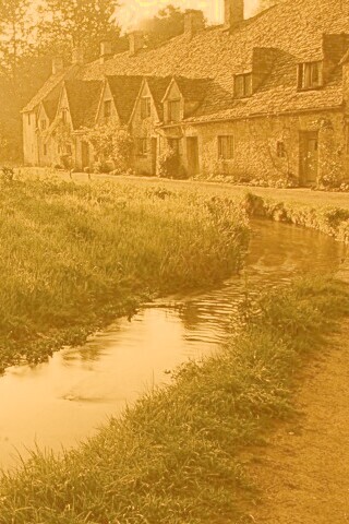 Домик в Англии обои