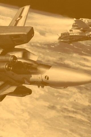 Эскадрилия легких космических истребителей обои