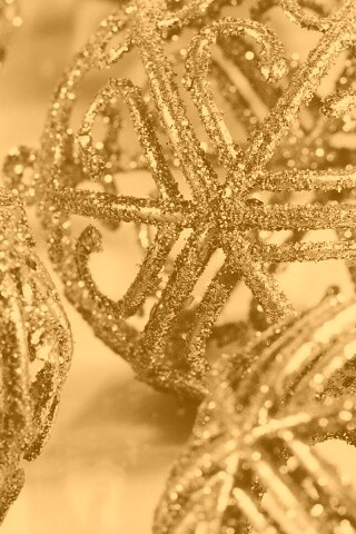 Серебрянные новогодние шары обои