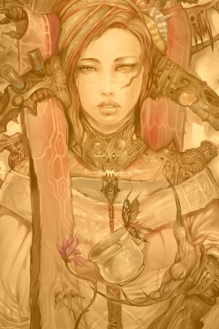 Странная девушка обои