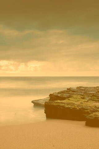 На берегу обои