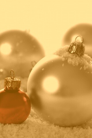 Красно-белые игрушки  обои