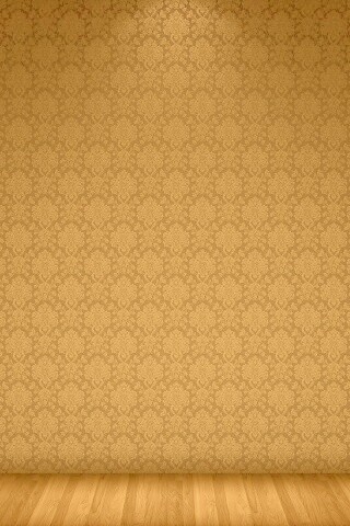 Комната с узорными обоями обои