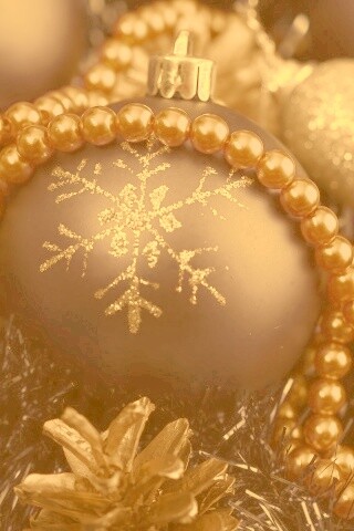 Новогодние украшения для елки обои