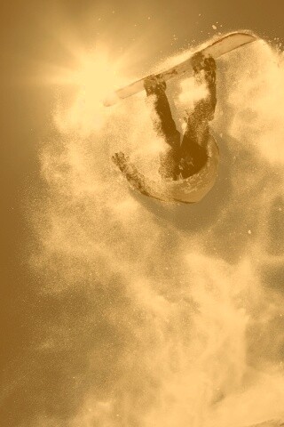 Прыжок на сноуборде обои