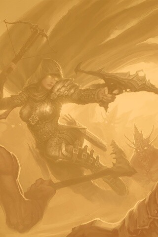 Охотник на демонов из Diablo 3 обои