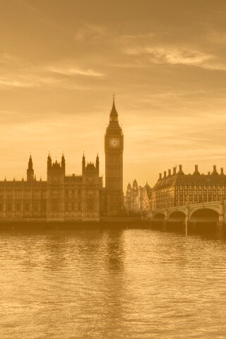 Биг-Бен на берегу Темзы обои