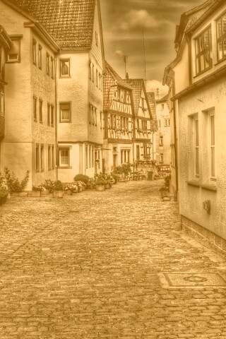 Старый городок обои