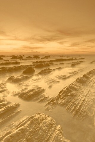 Рифы в тумане обои