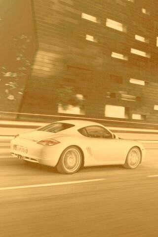 Porsche на трассе обои