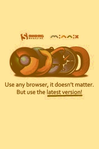 Используй любой браузер, главное — последнюю версию обои