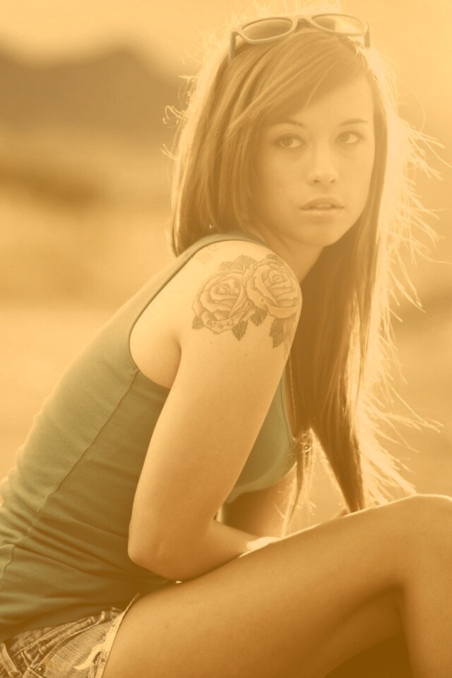 Синяя кофточка обои