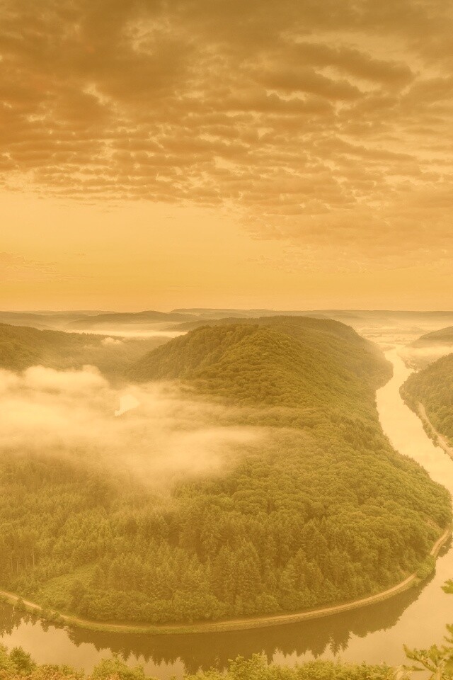 Кривая река обои